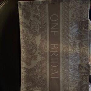One Bridal Decorative canvas tote non branded. Great condition